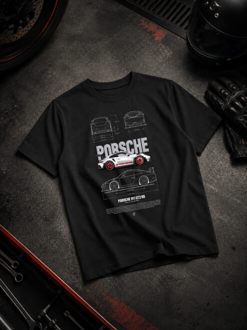 Apex Racing Heritage Siyah Relaxed Fit Tişört
