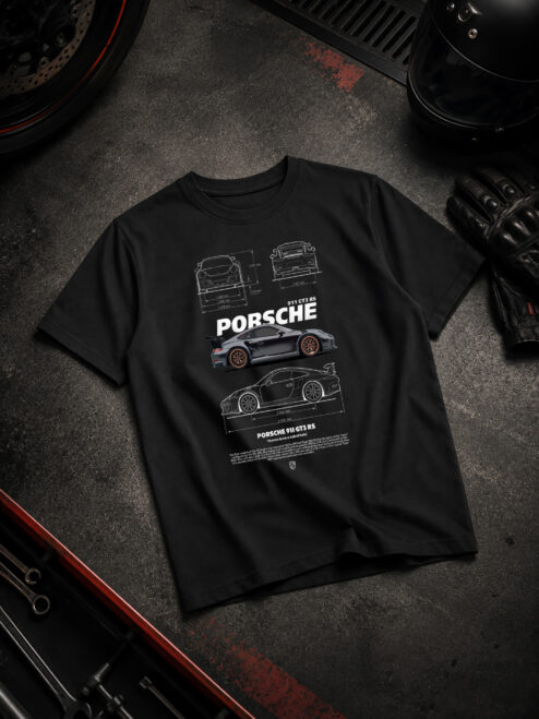 Apex Racing Velocity Siyah Relaxed Fit Tişört